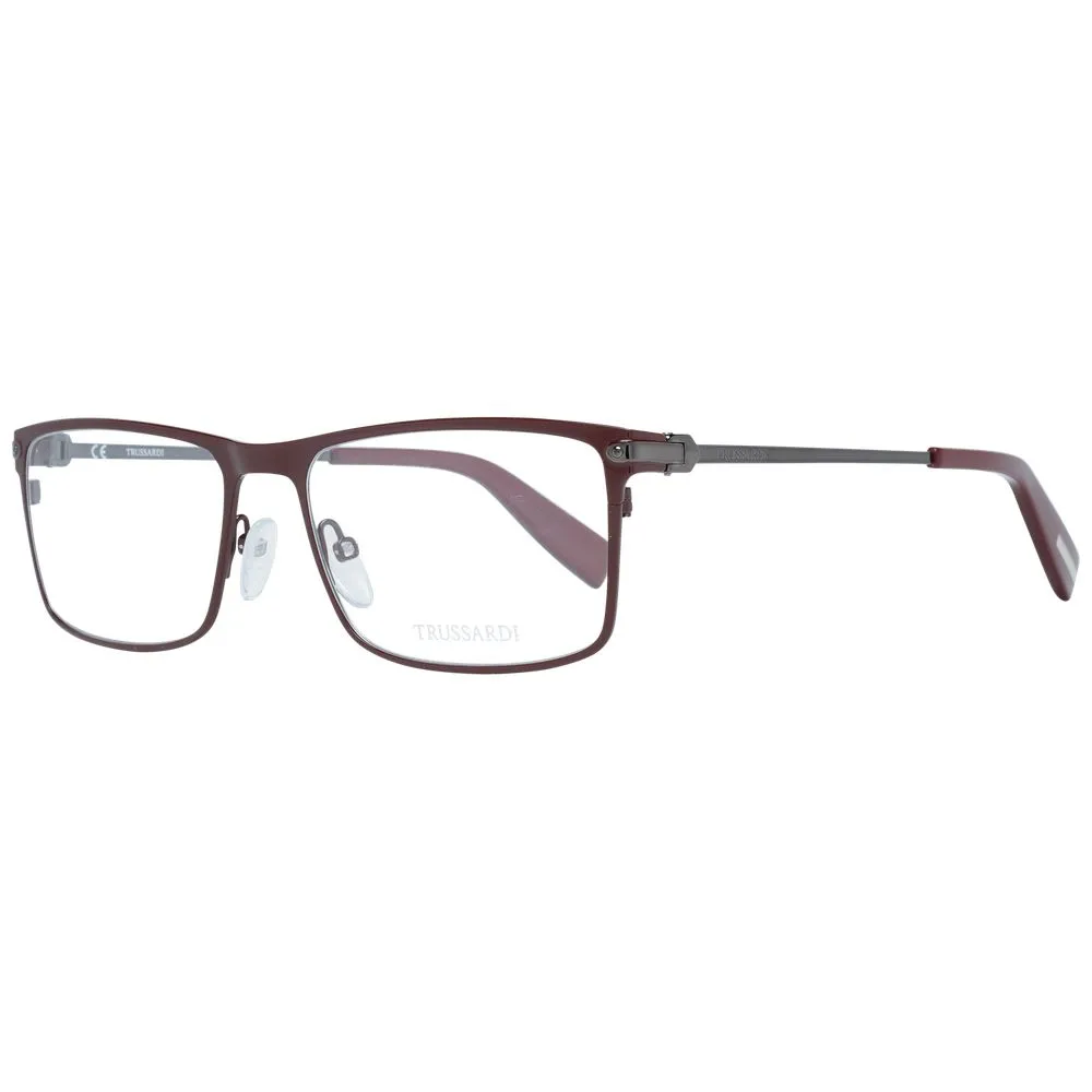 Trussardi Burgundy Men Optical Frames