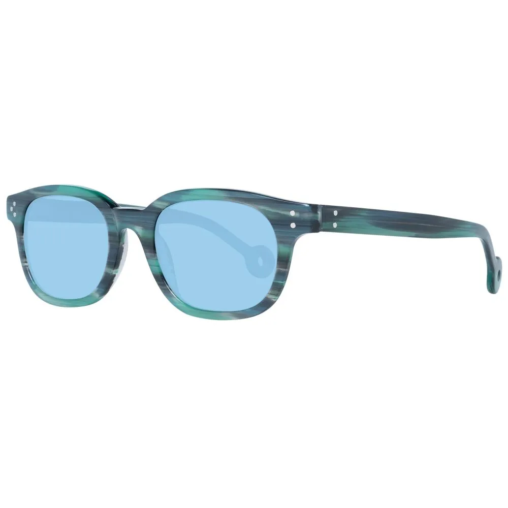 Hally & Son Unisex Green Unisex Sunglasses