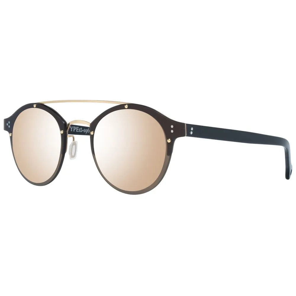 Hally & Son Unisex Brown Unisex Sunglasses