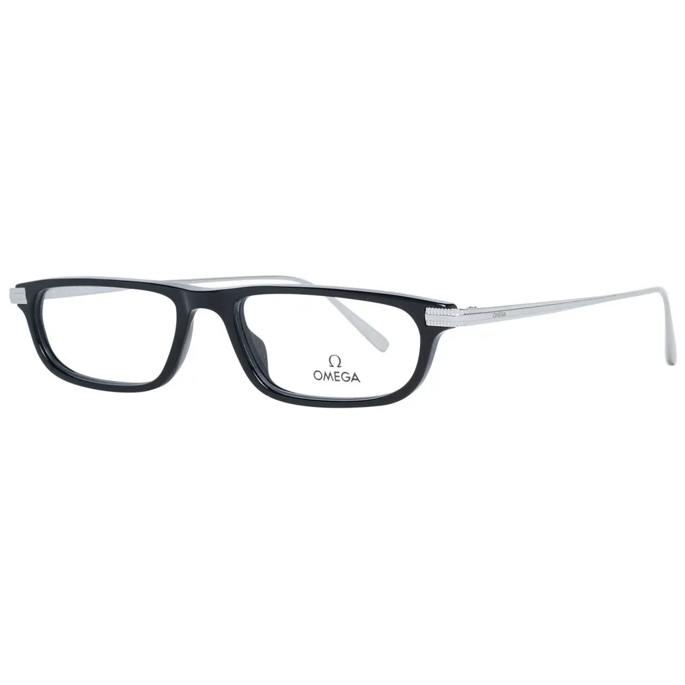 Omega Unisex Black Unisex Optical Frames