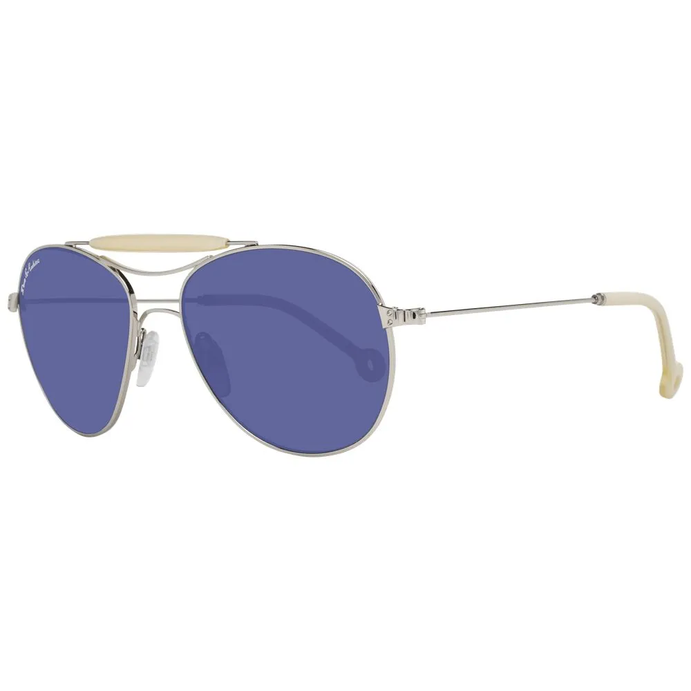 Hally & Son Unisex Silver Unisex Sunglasses