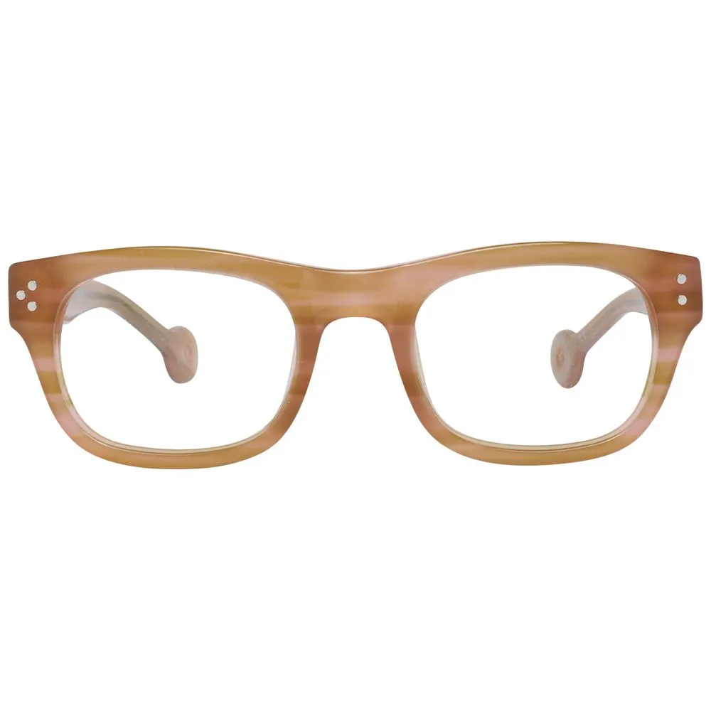 Hally & Son Unisex Brown Unisex Optical Frames
