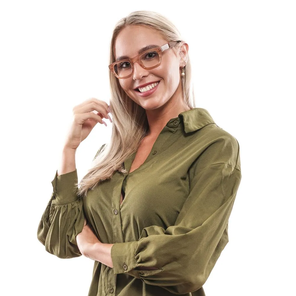 Hally & Son Unisex Brown Unisex Optical Frames