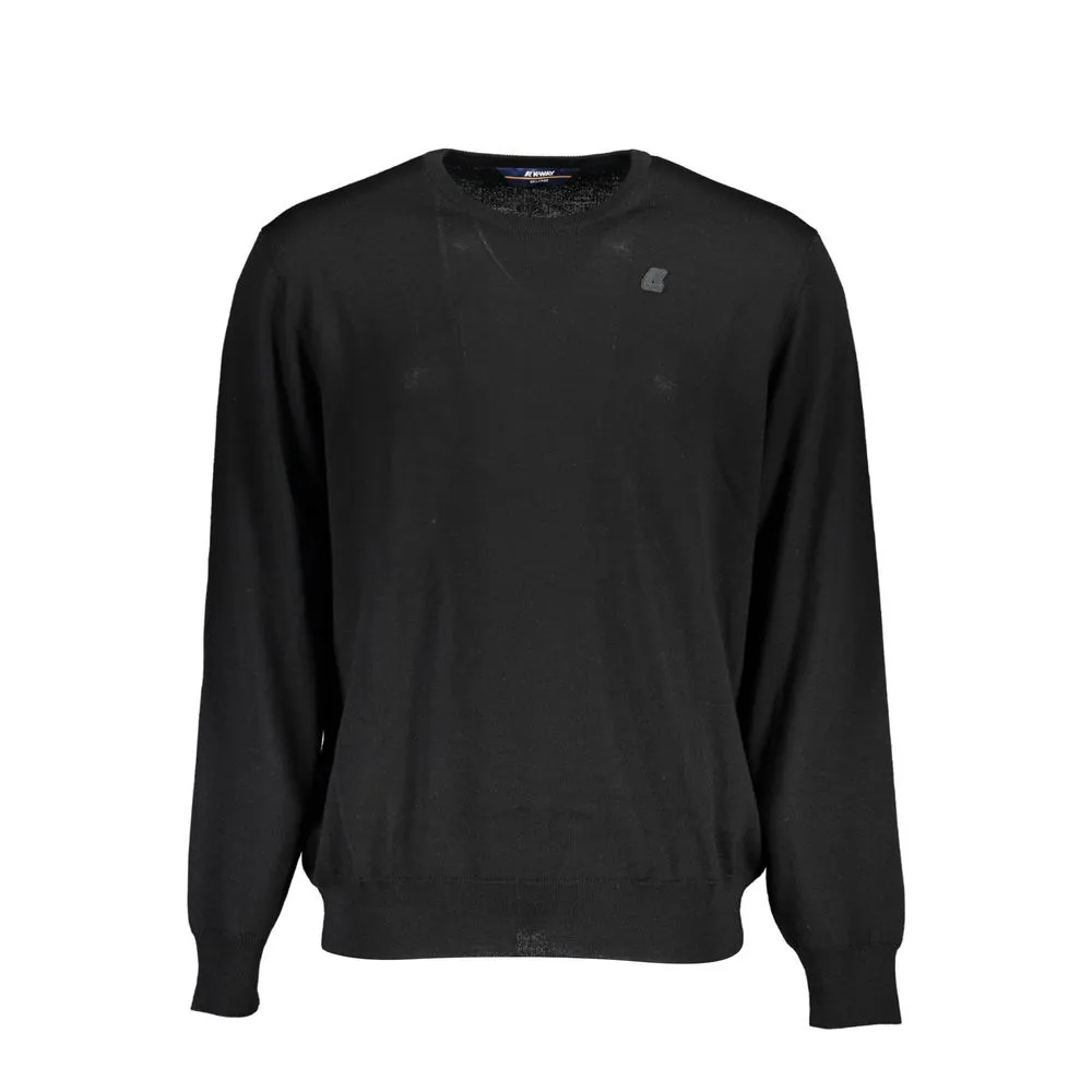 K-WAY Men's Black Wool Sweater