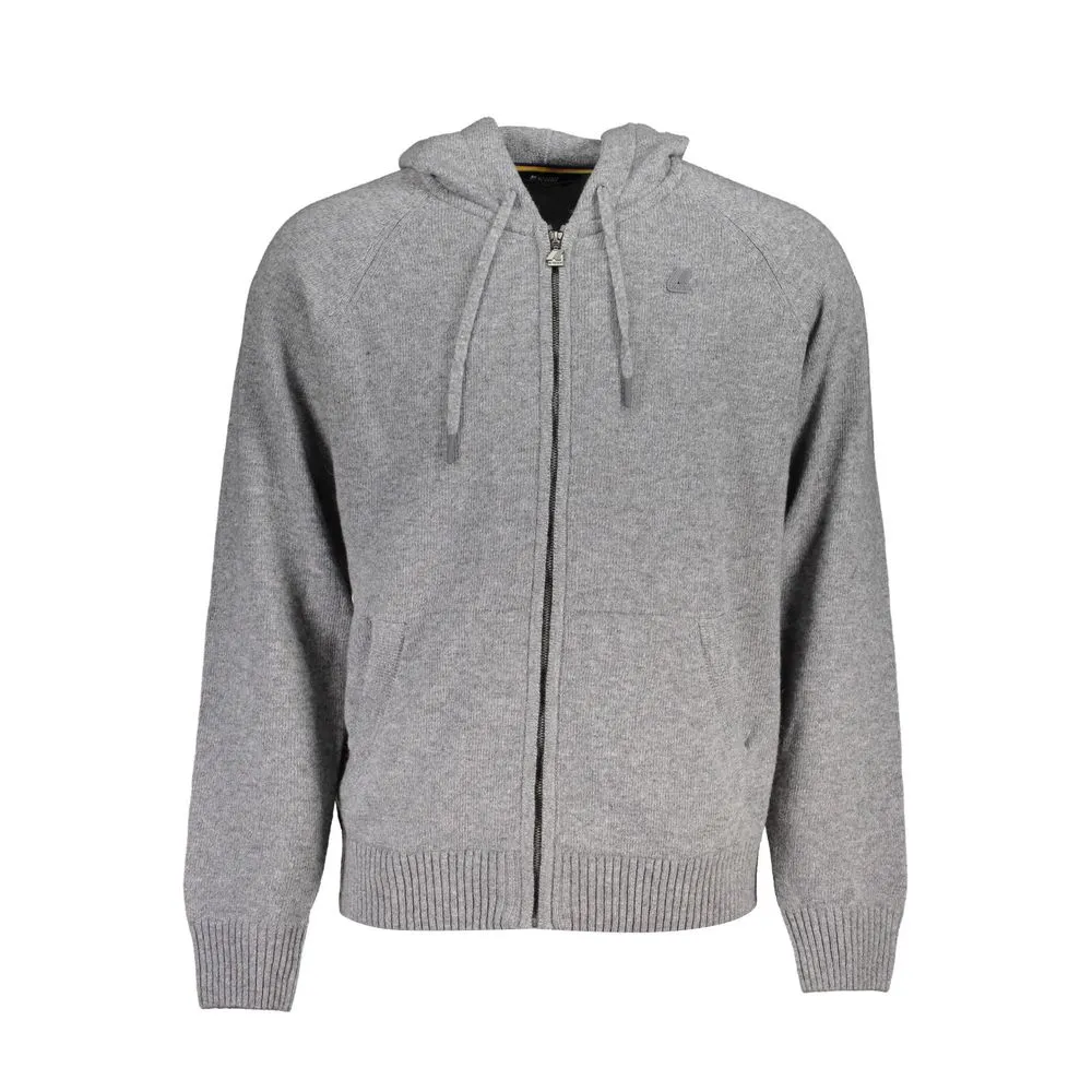 K-WAY Men's Gray Wool Sweater