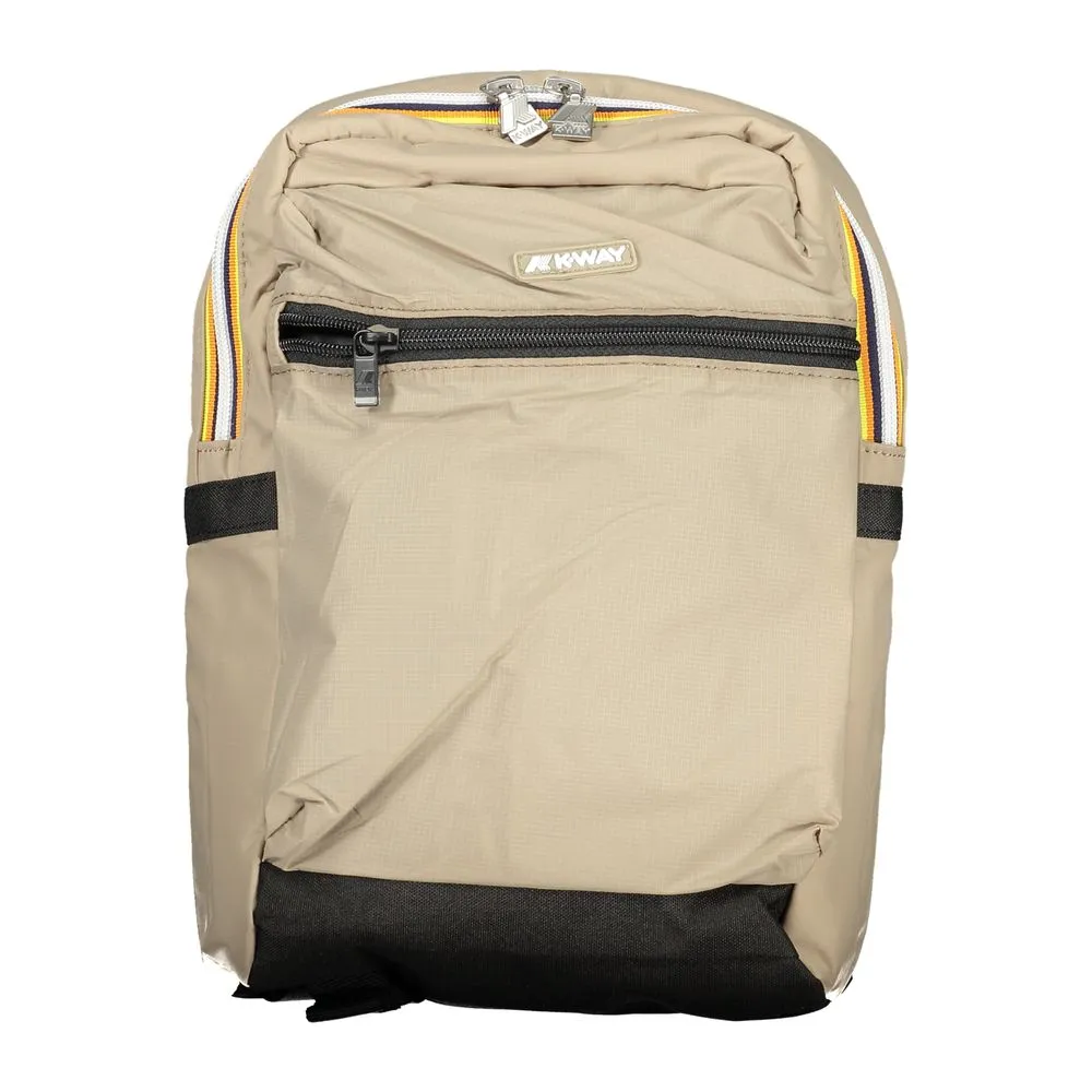 K-WAY Men's Brown Polyester Backpack