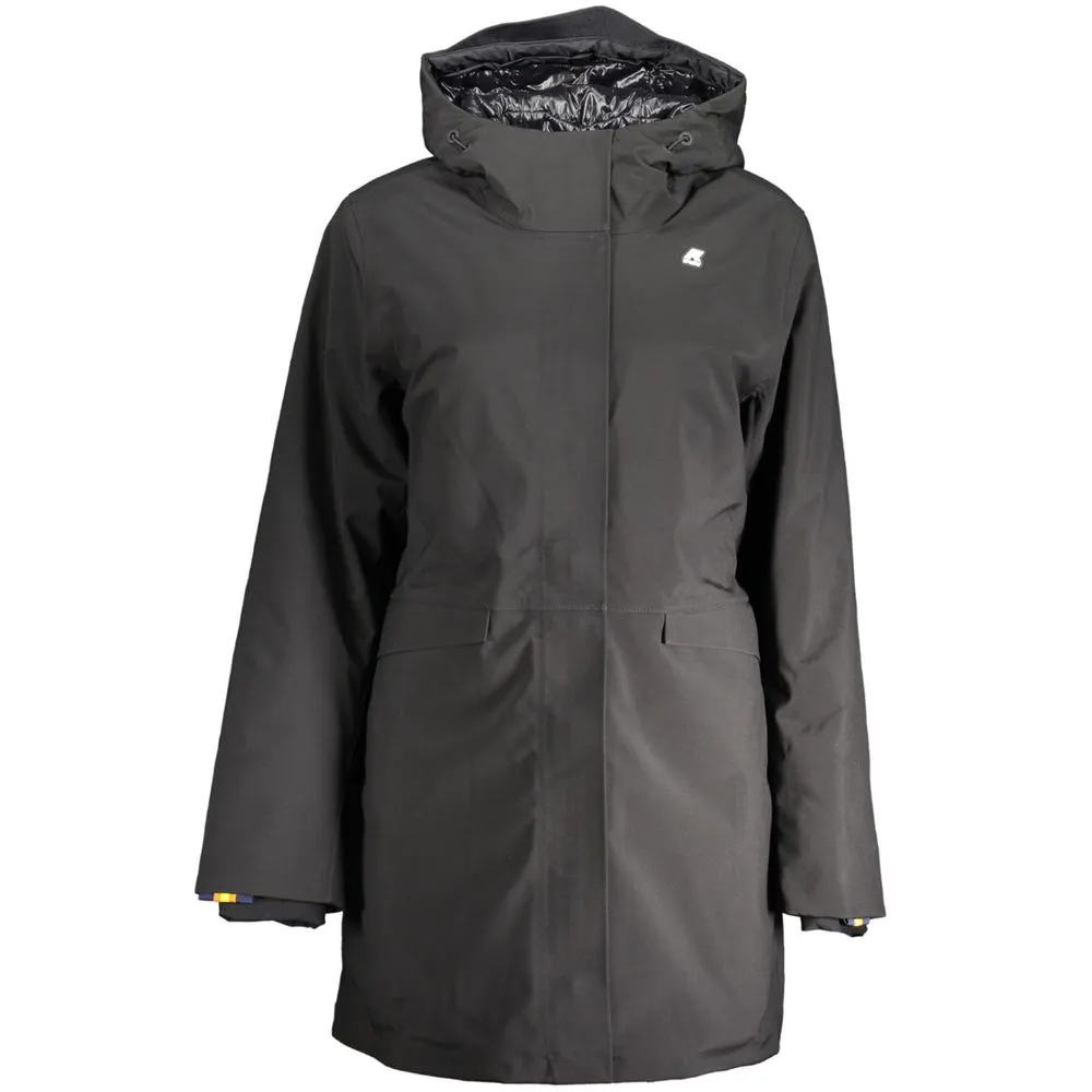 K-WAY Women's Black Polyester Jackets & Coat