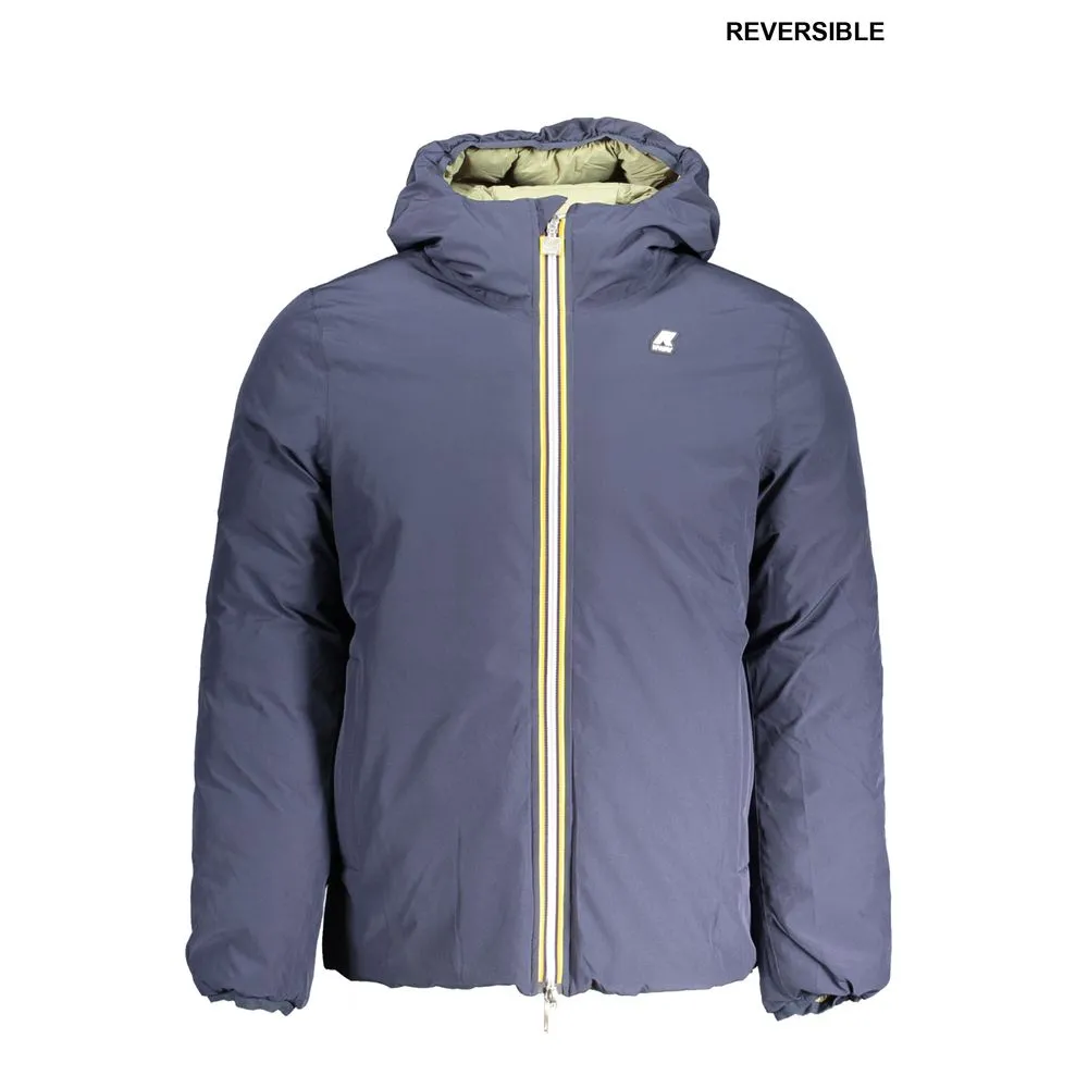 K-WAY Men's Blue Polyester Jacket