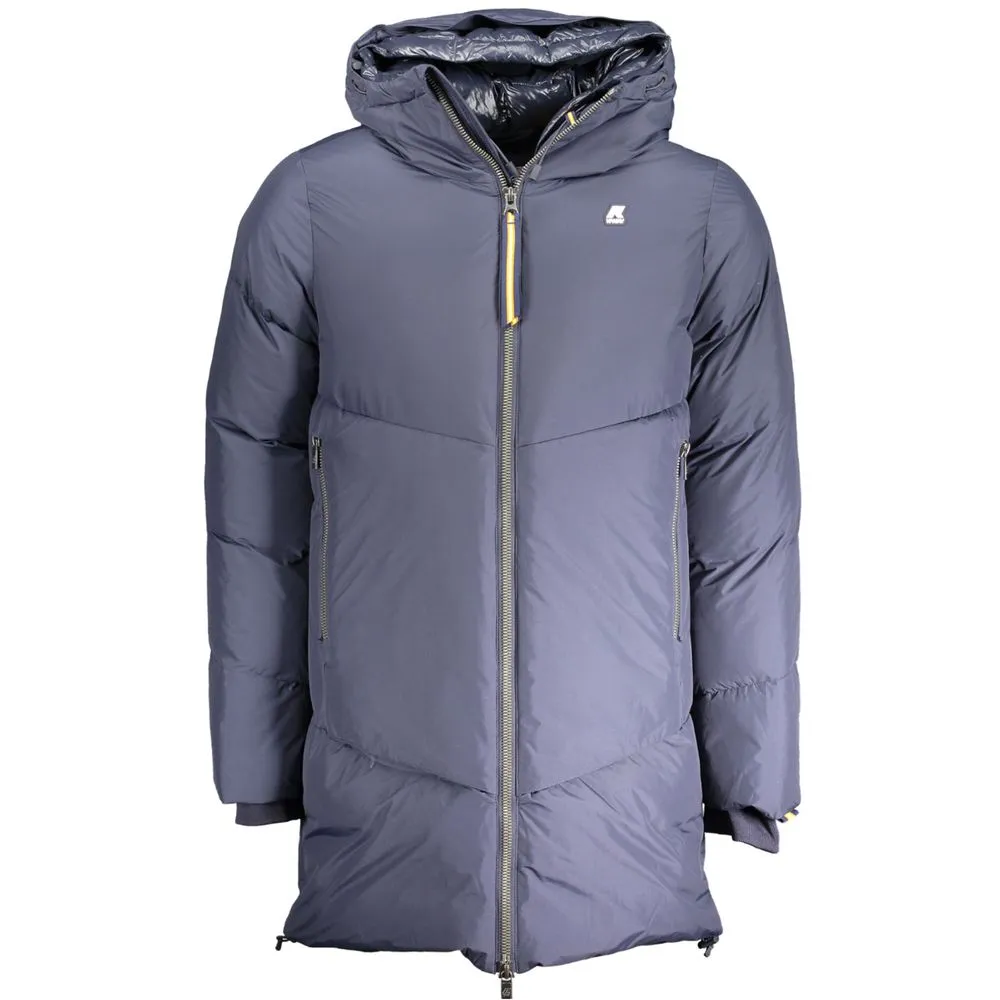 K-WAY Men's Blue Polyester Jacket