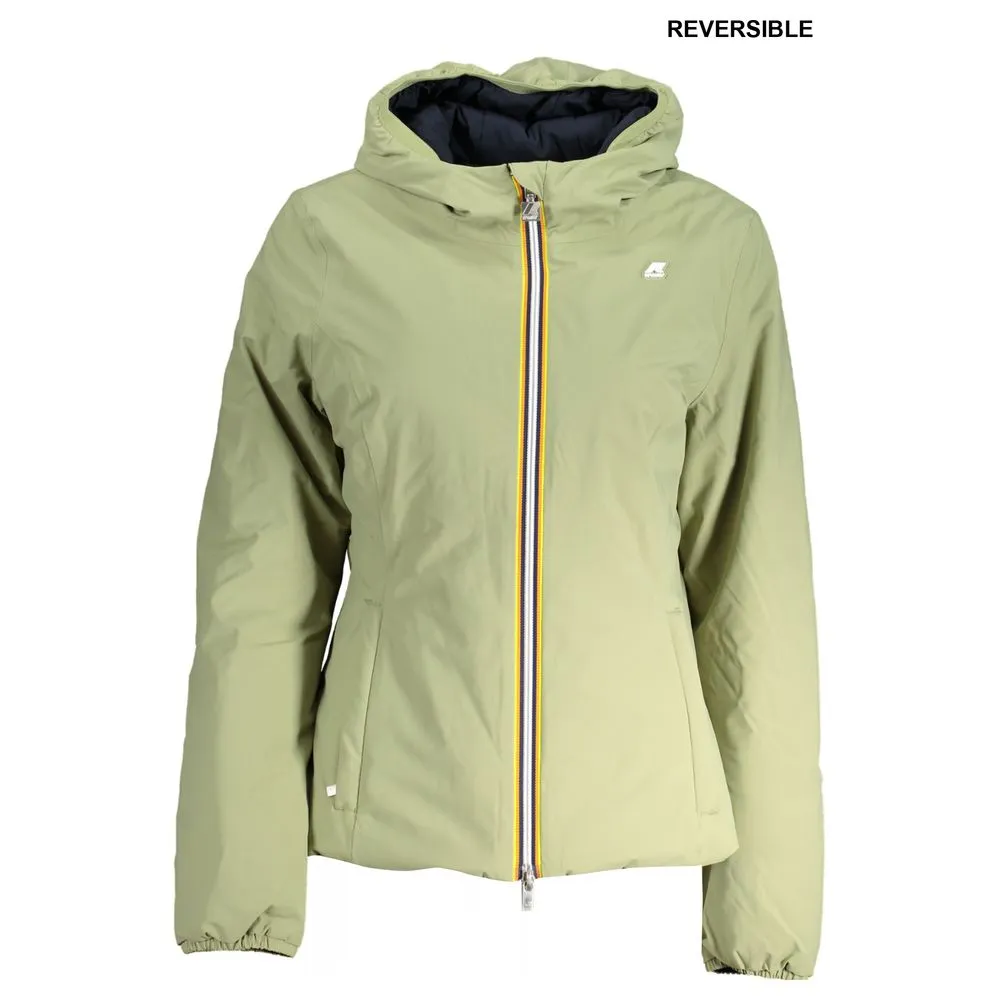 K-WAY Women's Green Nylon Jackets & Coat