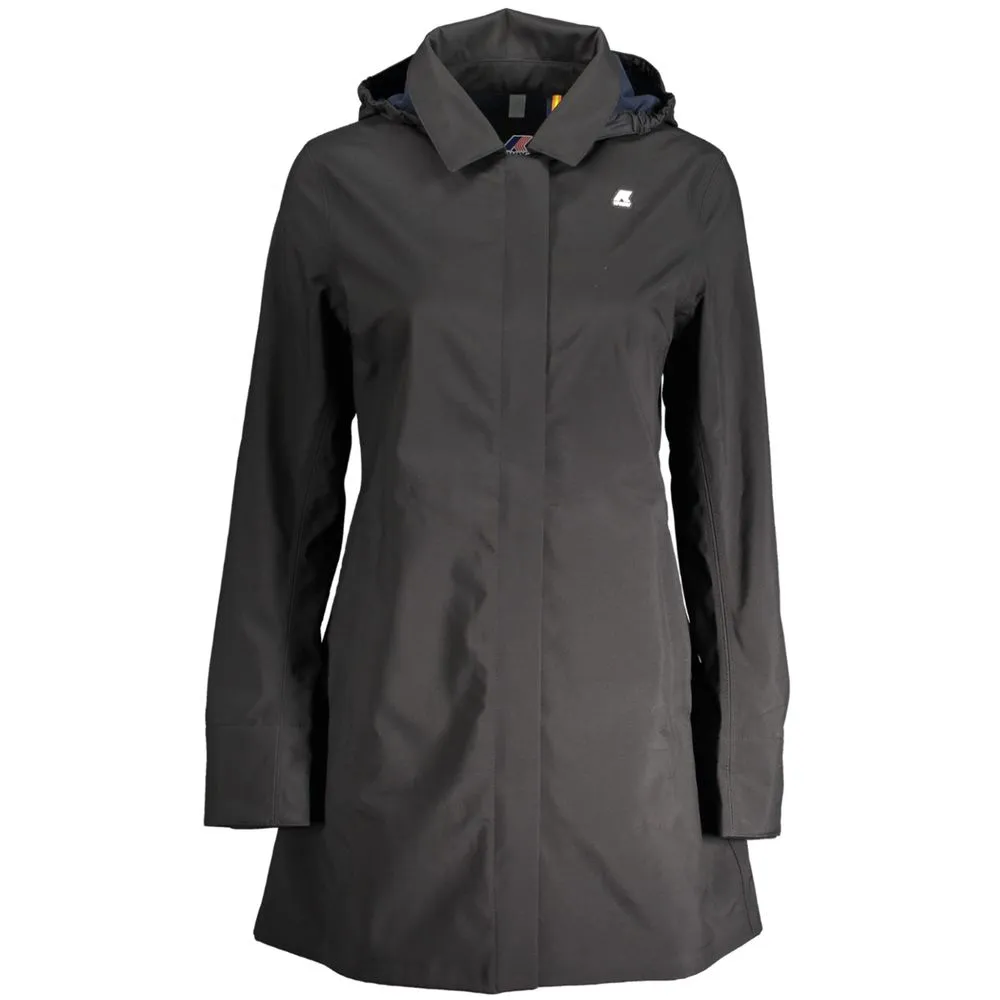 K-WAY Women's Black Polyester Jackets & Coat