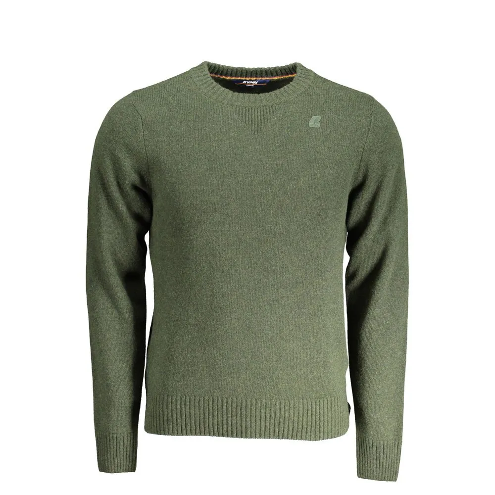 K-WAY Men's Green Wool Sweater