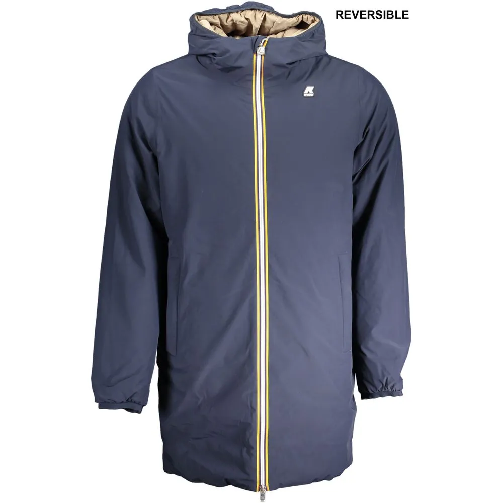 K-WAY Men's Blue Nylon Jacket