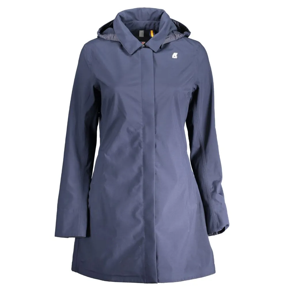K-WAY Women's Blue Polyester Jackets & Coat
