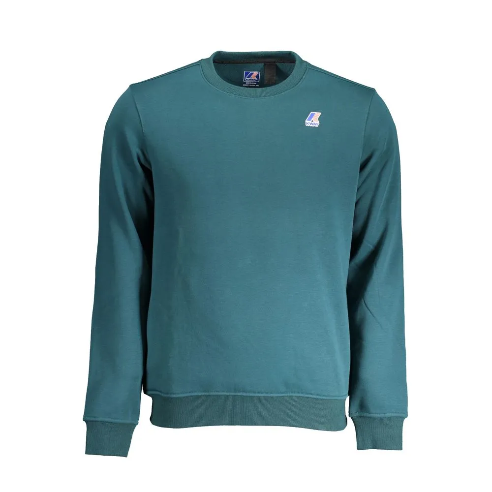K-WAY Men's Green Cotton Sweater