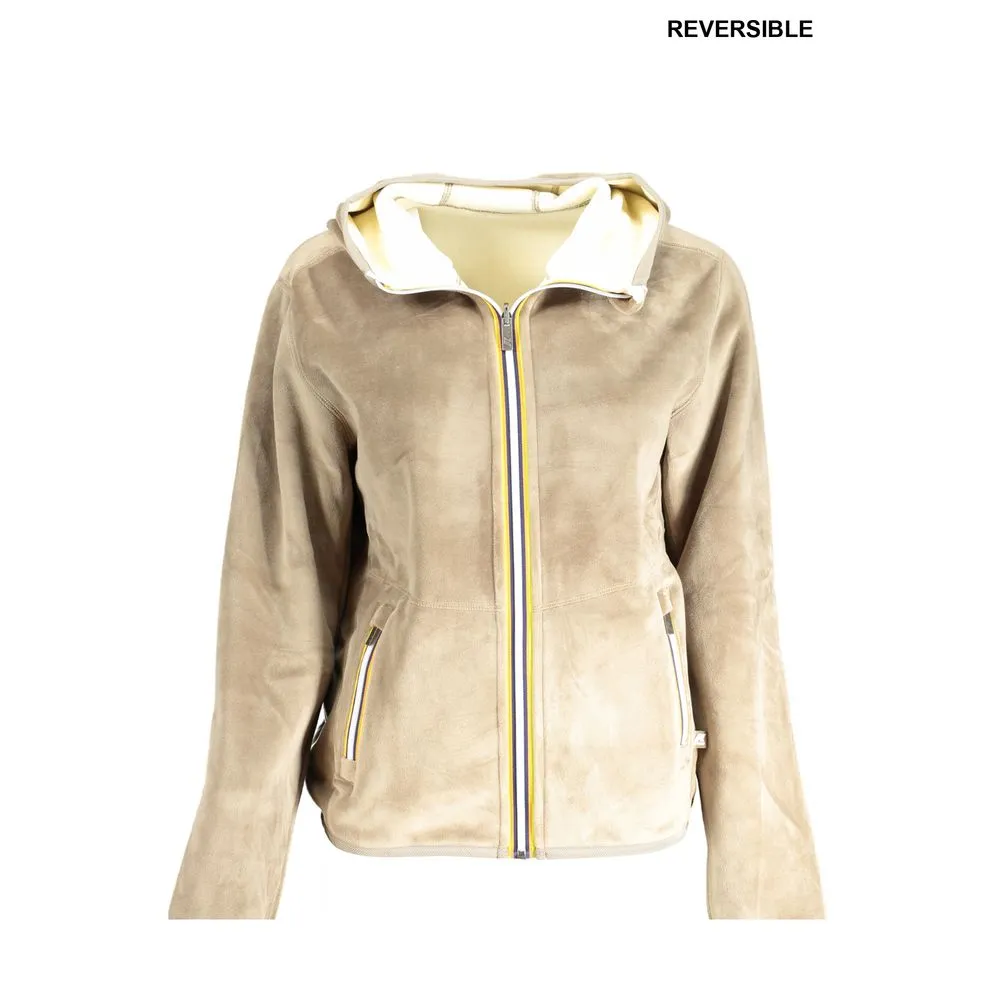 K-WAY Women's Beige Polyester Sweater