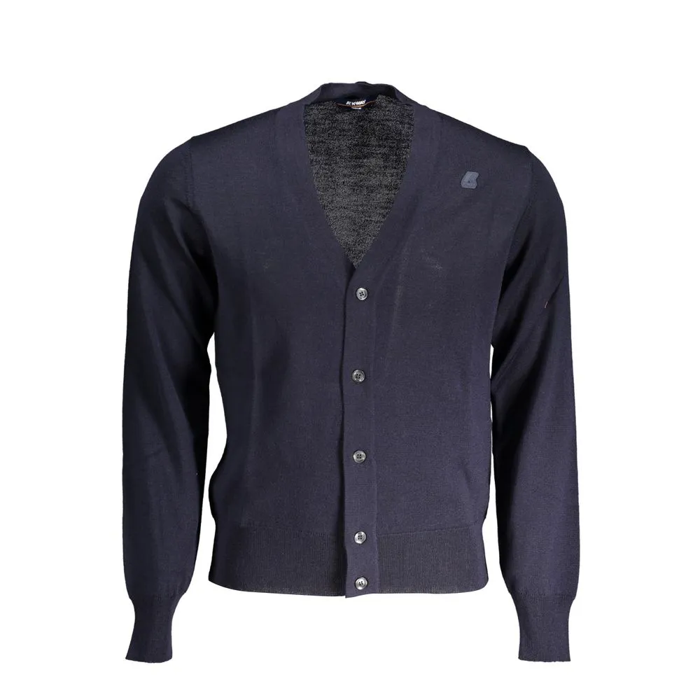 K-WAY Men's Blue Wool Sweater