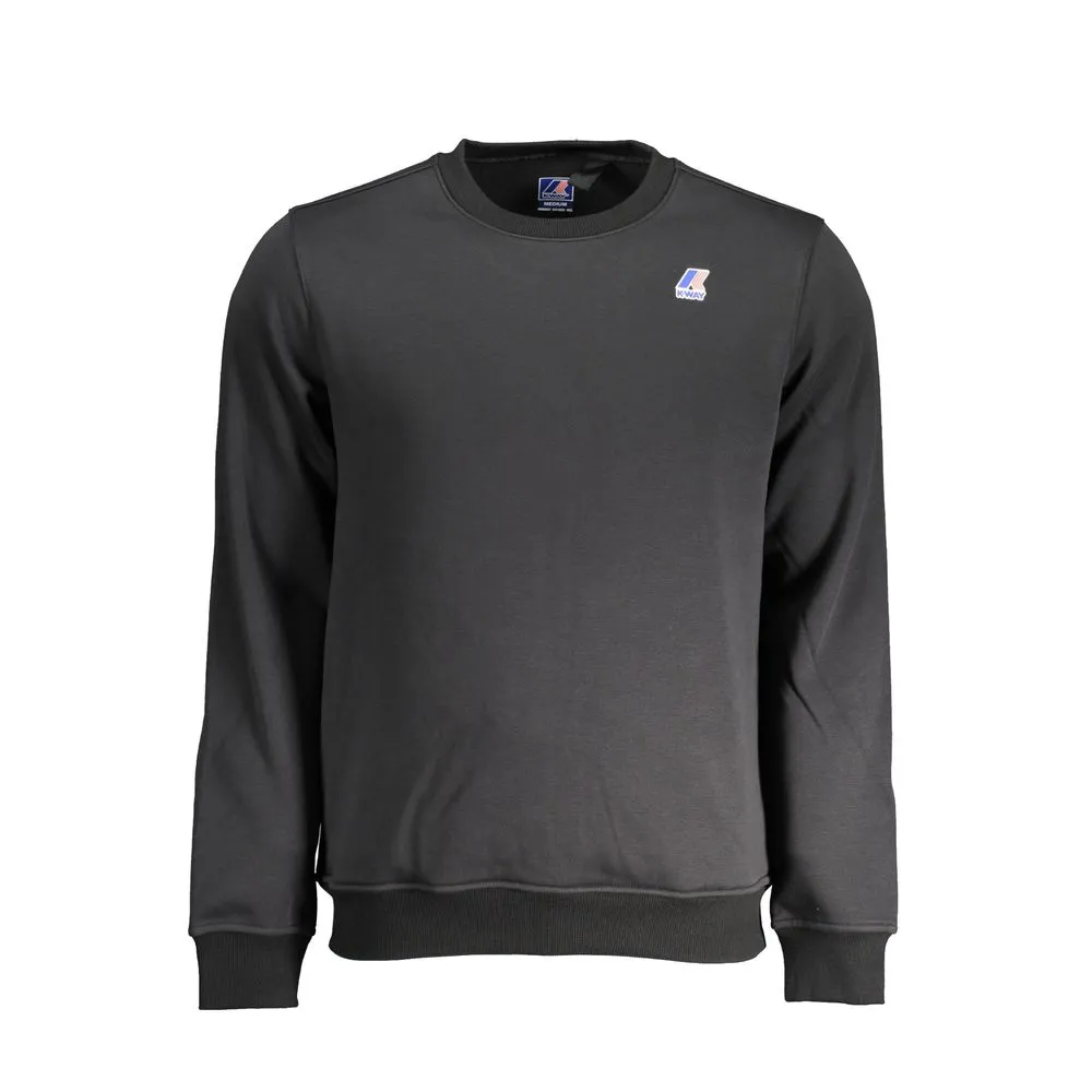 K-WAY Men's Black Cotton Sweater