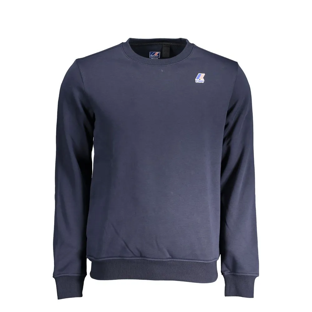 K-WAY Men's Blue Cotton Sweater