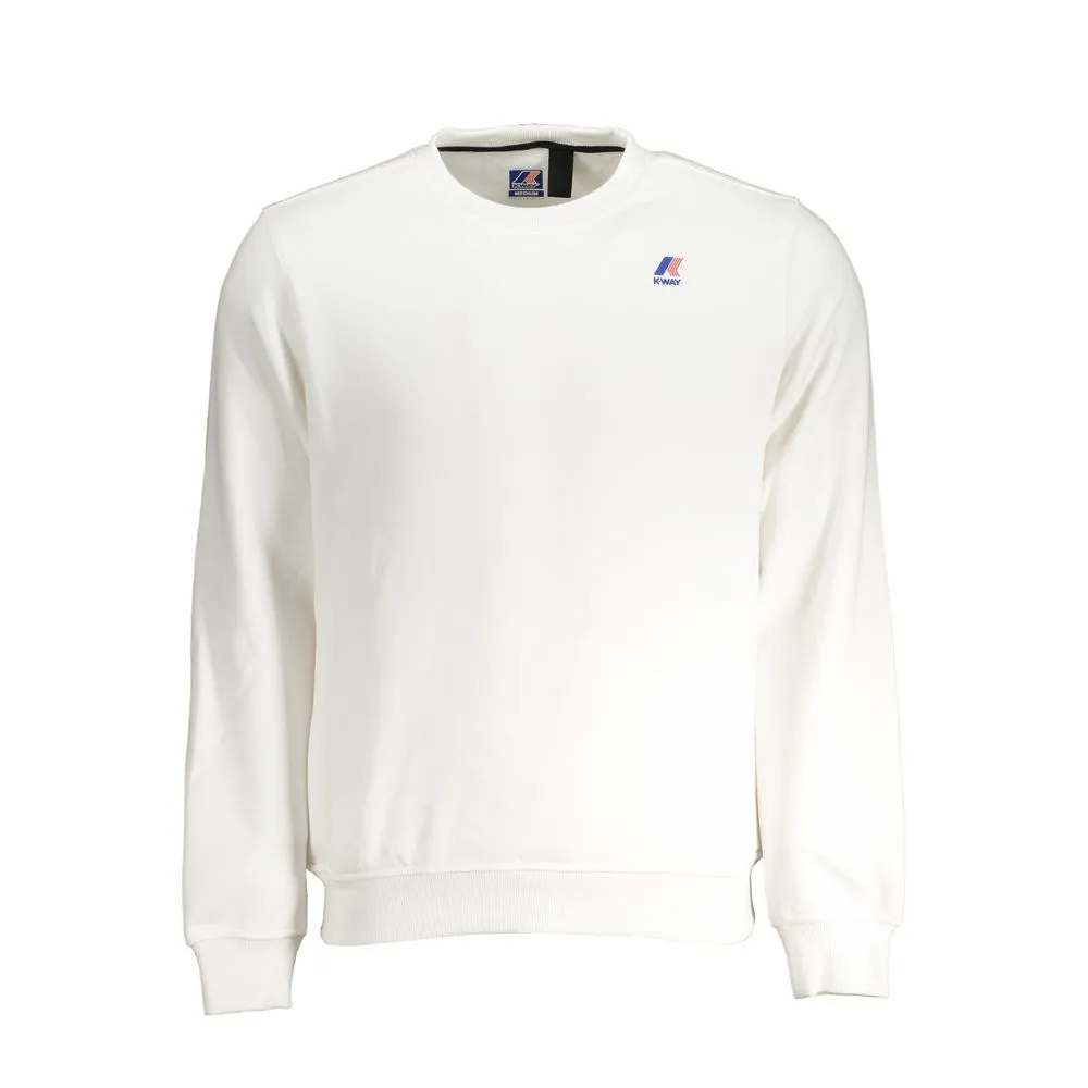 K-WAY Men's White Cotton Sweater