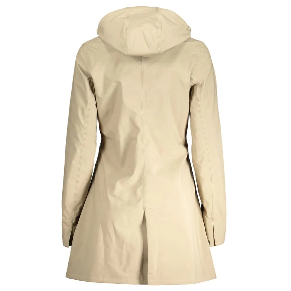 K-WAY Women's Beige Polyester Jackets & Coat