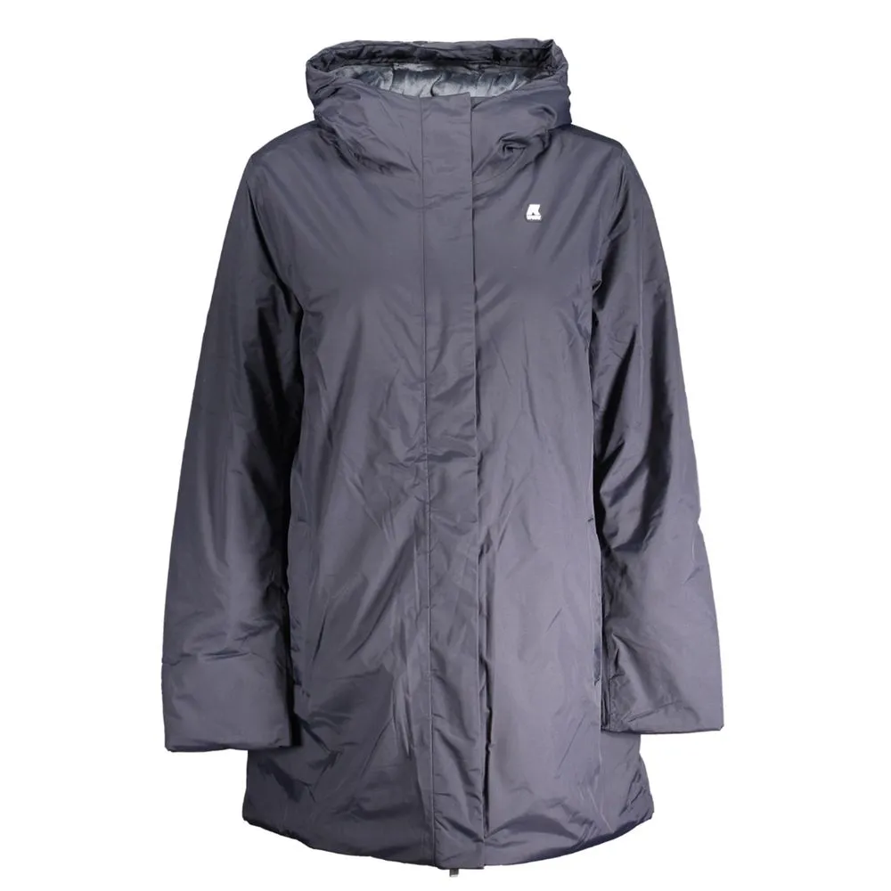 K-WAY Women's Blue Polyamide Jackets & Coat