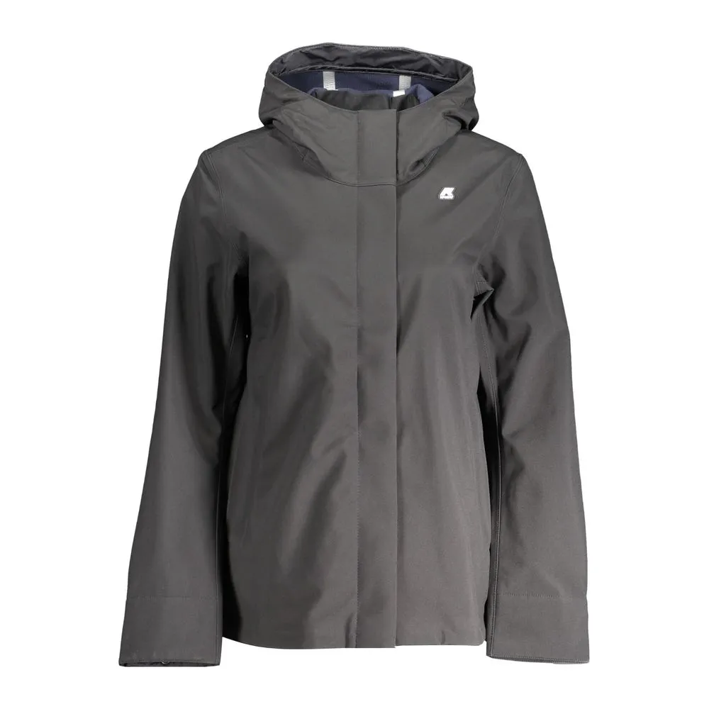 K-WAY Women's Black Polyester Jackets & Coat