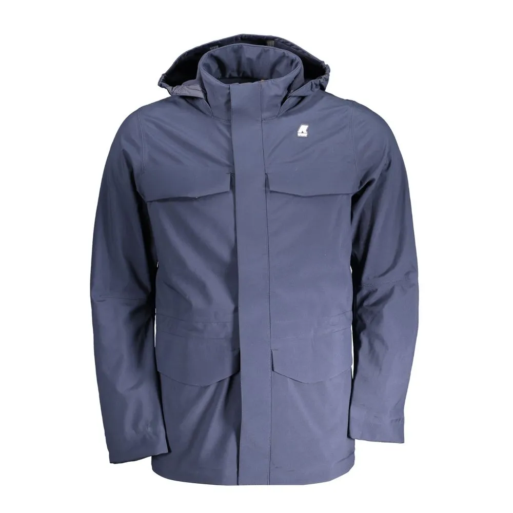 K-WAY Men's Blue Polyester Jacket