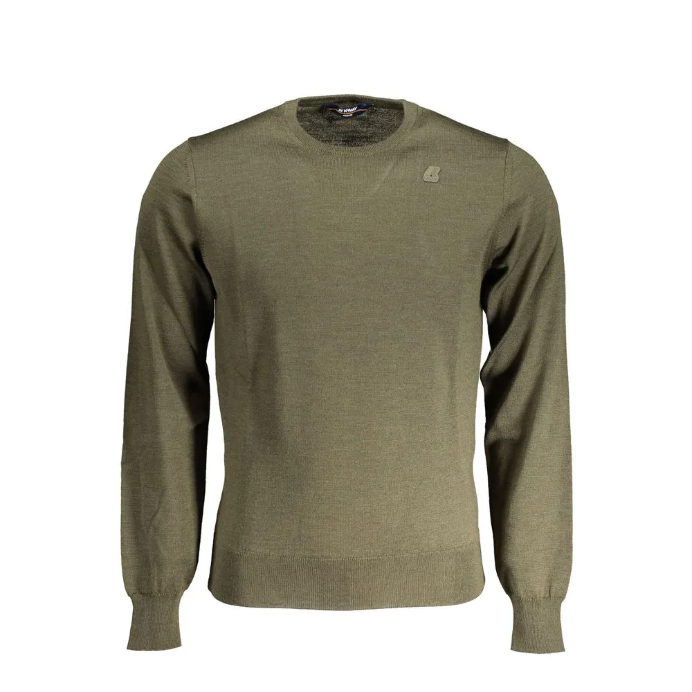K-WAY Men's Green Wool Sweater