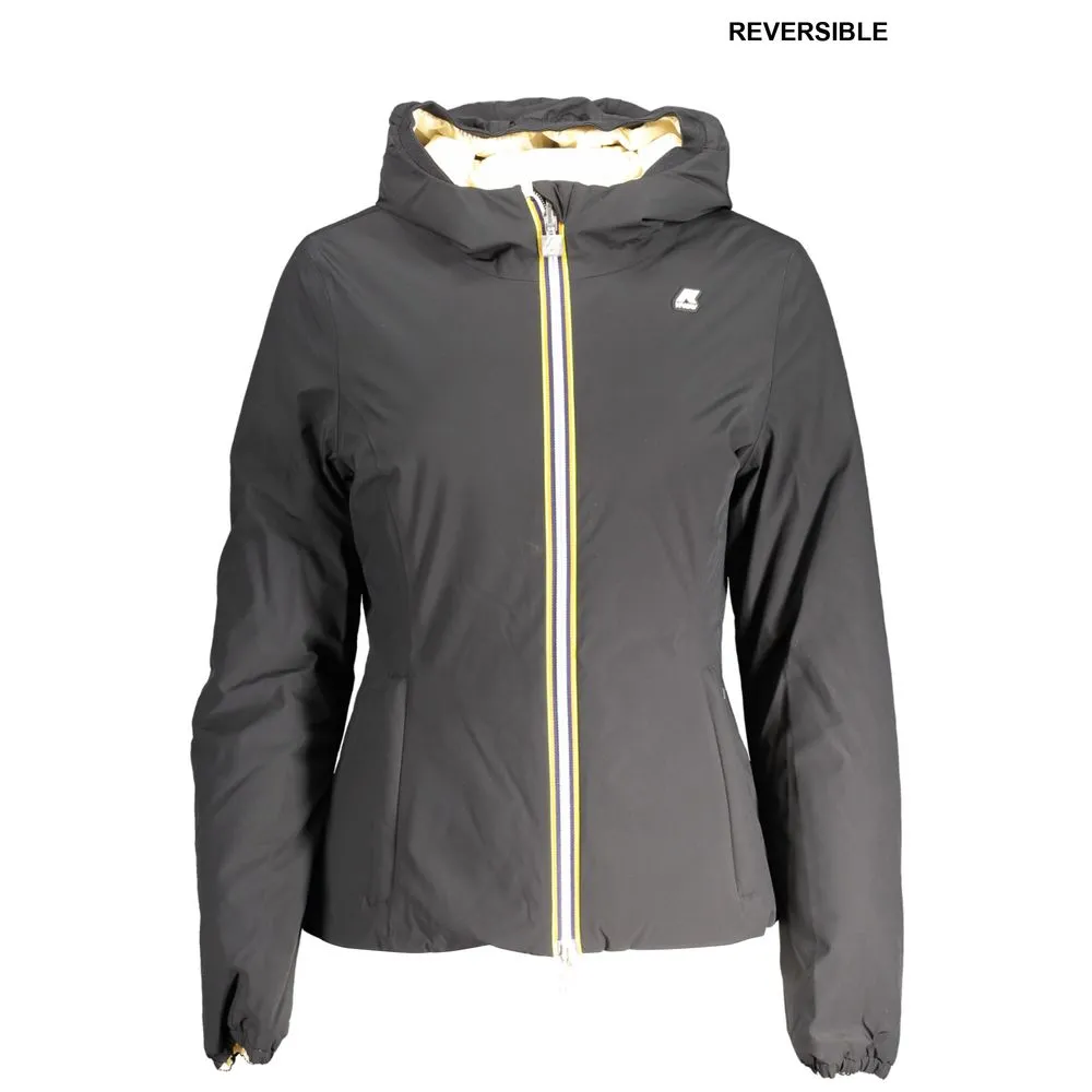 K-WAY Women's Black Nylon Jackets & Coat