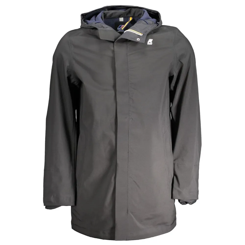 K-WAY Men's Black Polyester Jacket