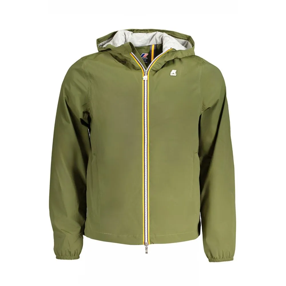 K-WAY Men's Green Cotton Jacket