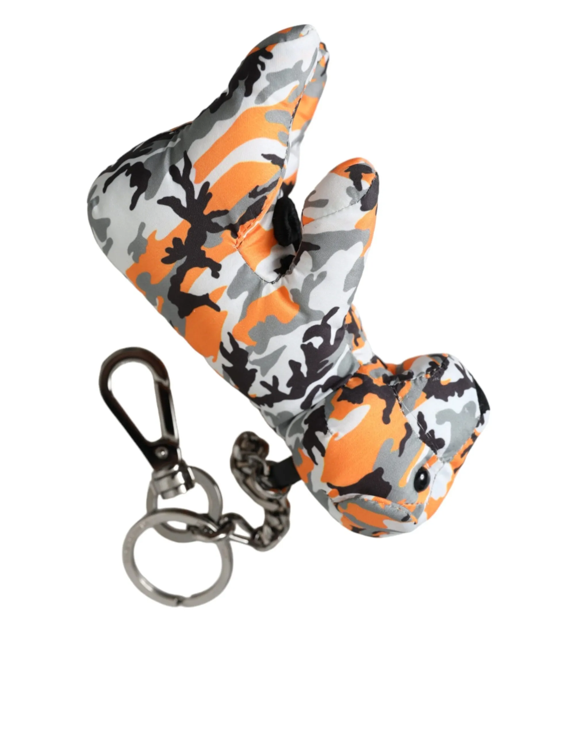 Dolce & Gabbana Men's Multicolor Camouflage Animal Silhouette Keychain Keyring