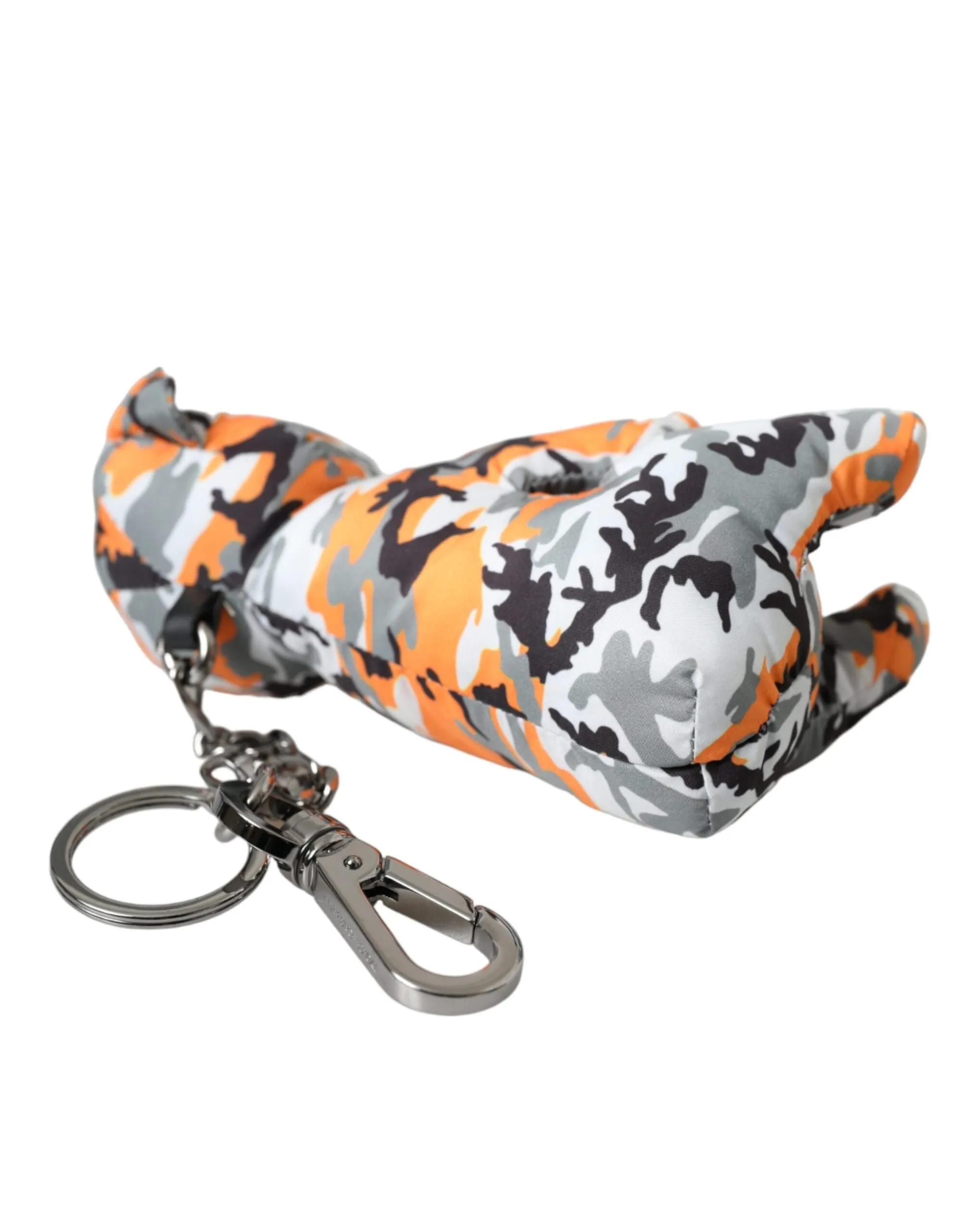 Dolce & Gabbana Men's Multicolor Camouflage Animal Silhouette Keychain Keyring