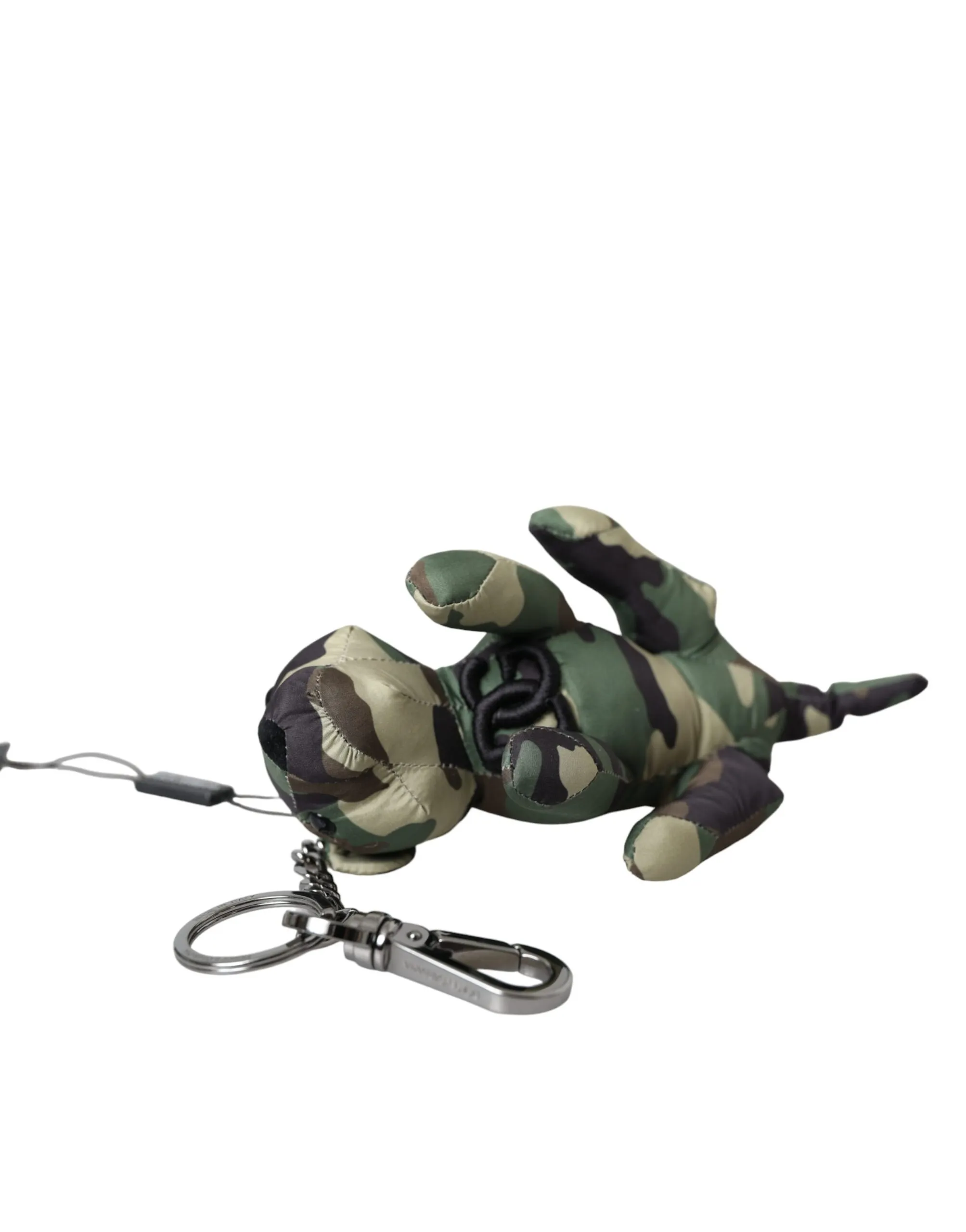 Dolce & Gabbana Men's Multicolor Camouflage Animal Silhouette Keychain Keyring