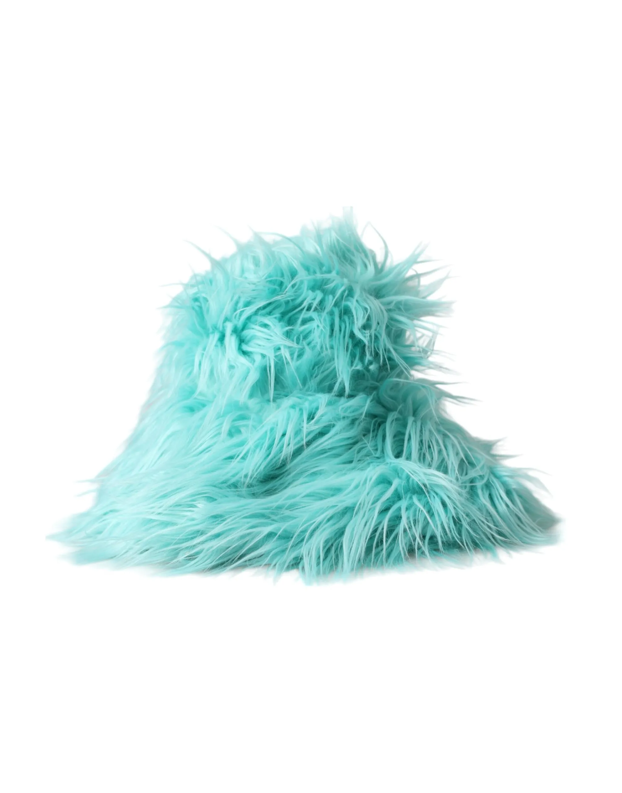 Dolce & Gabbana Women's Mint Green Acrylic Fur Womens Bucket Hat