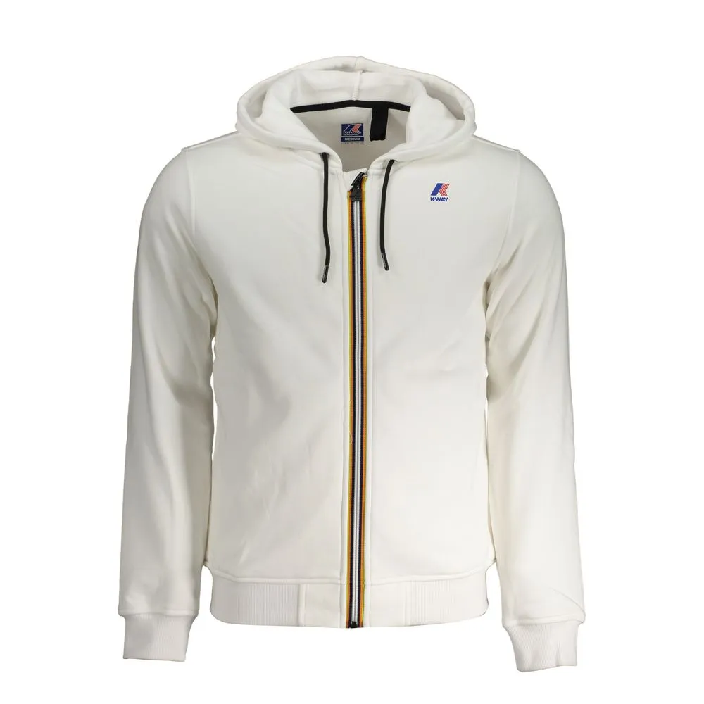 K-WAY Men's White Cotton Sweater