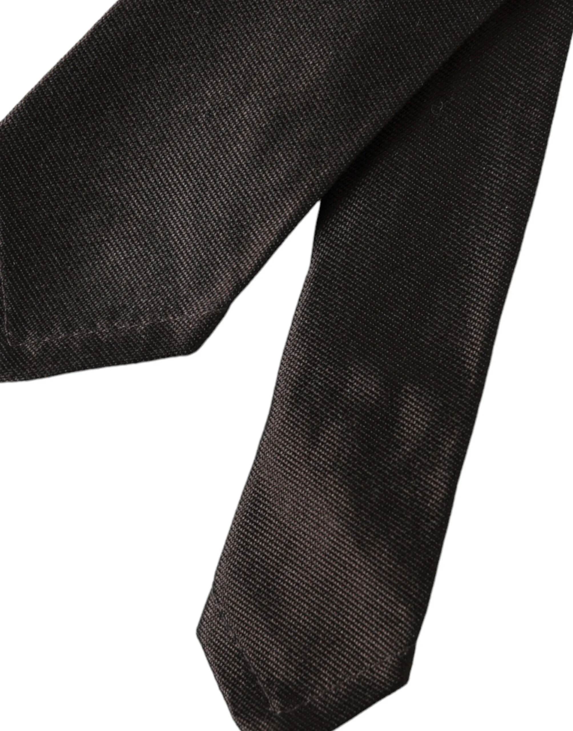 Dolce & Gabbana Men's Brown Solid 100% Silk Adjustable Tie