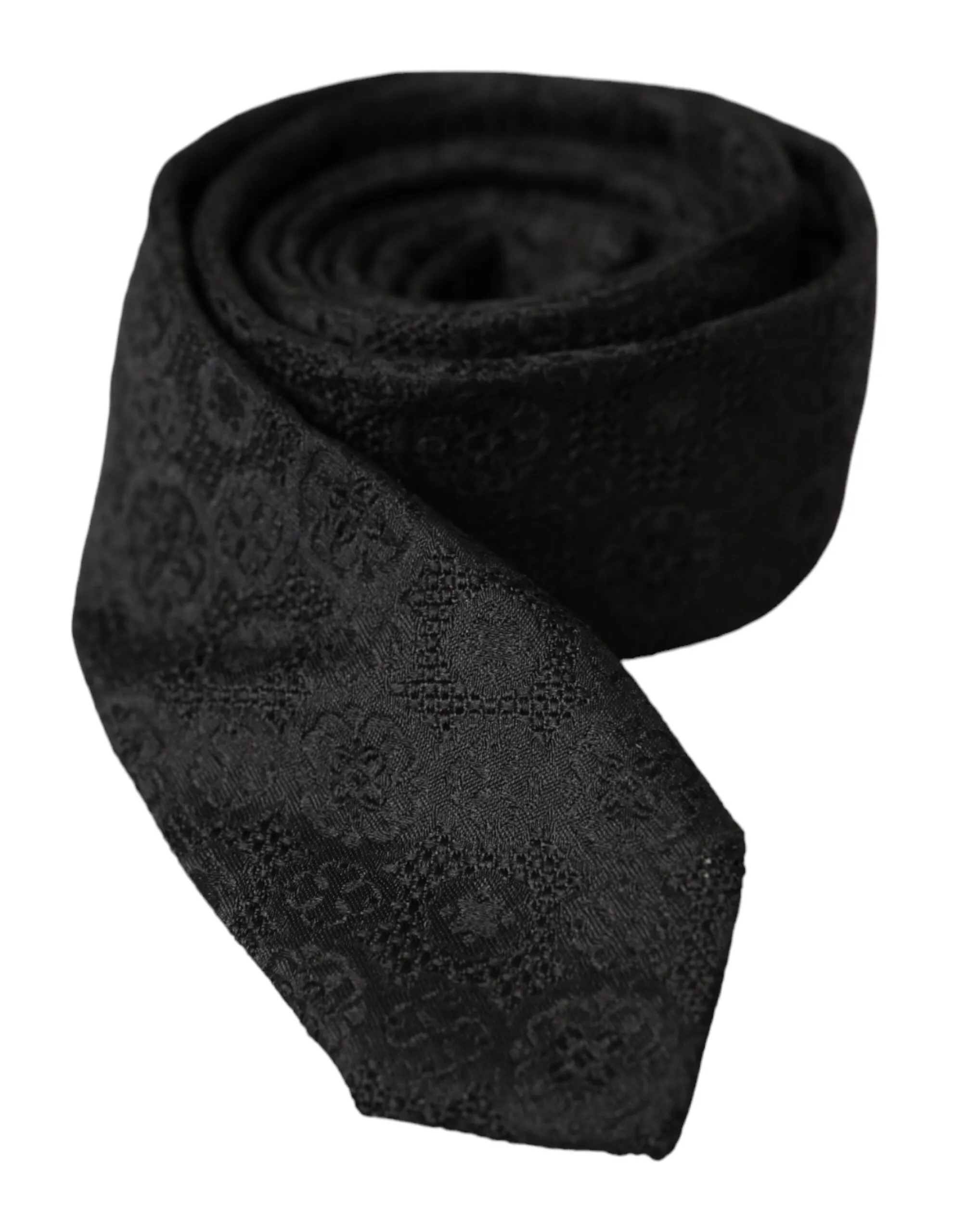Dolce & Gabbana Men's Black Fantasy 100% Silk Adjustable Tie