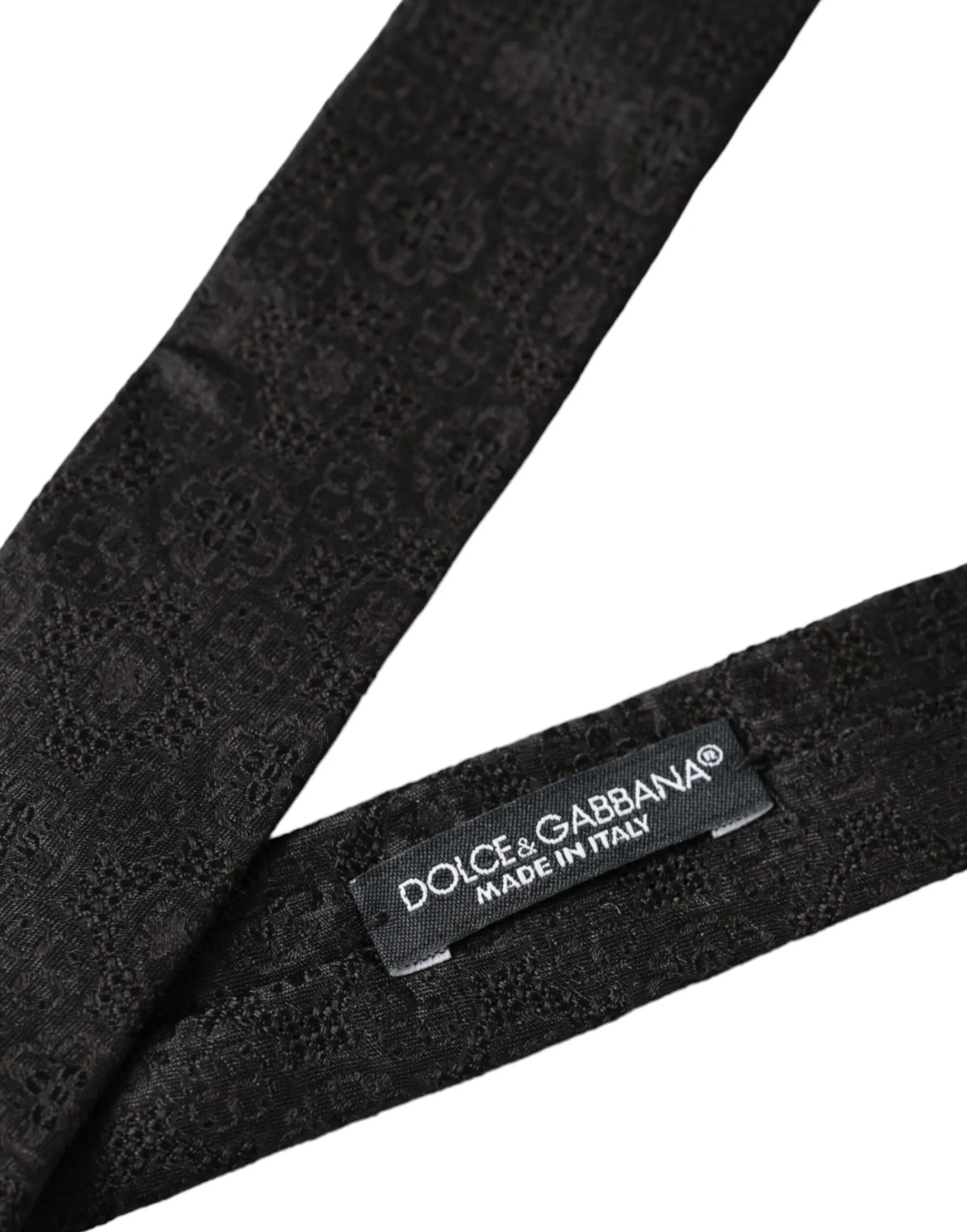 Dolce & Gabbana Men's Black Fantasy 100% Silk Adjustable Tie