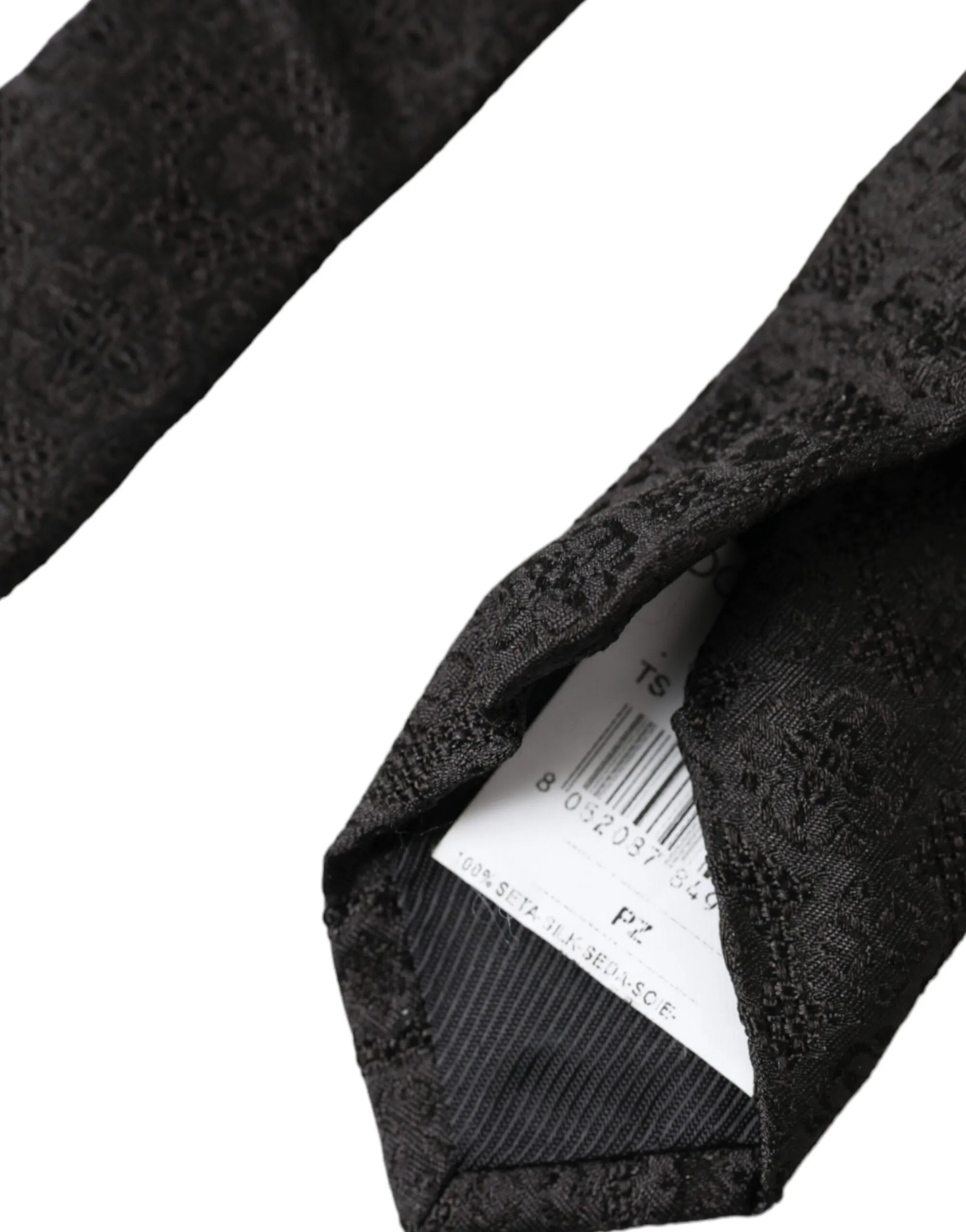 Dolce & Gabbana Men's Black Fantasy 100% Silk Adjustable Tie