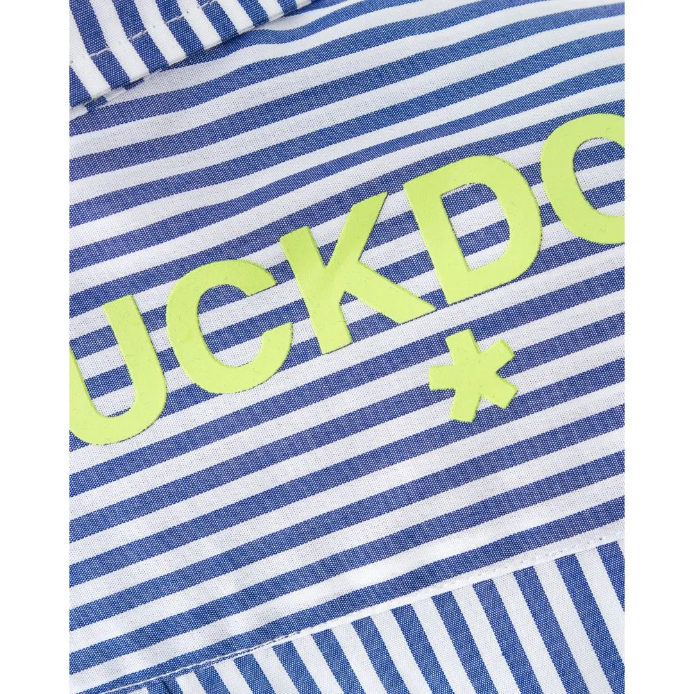 Comme Des Fuckdown Women's Blue Cotton Shirt
