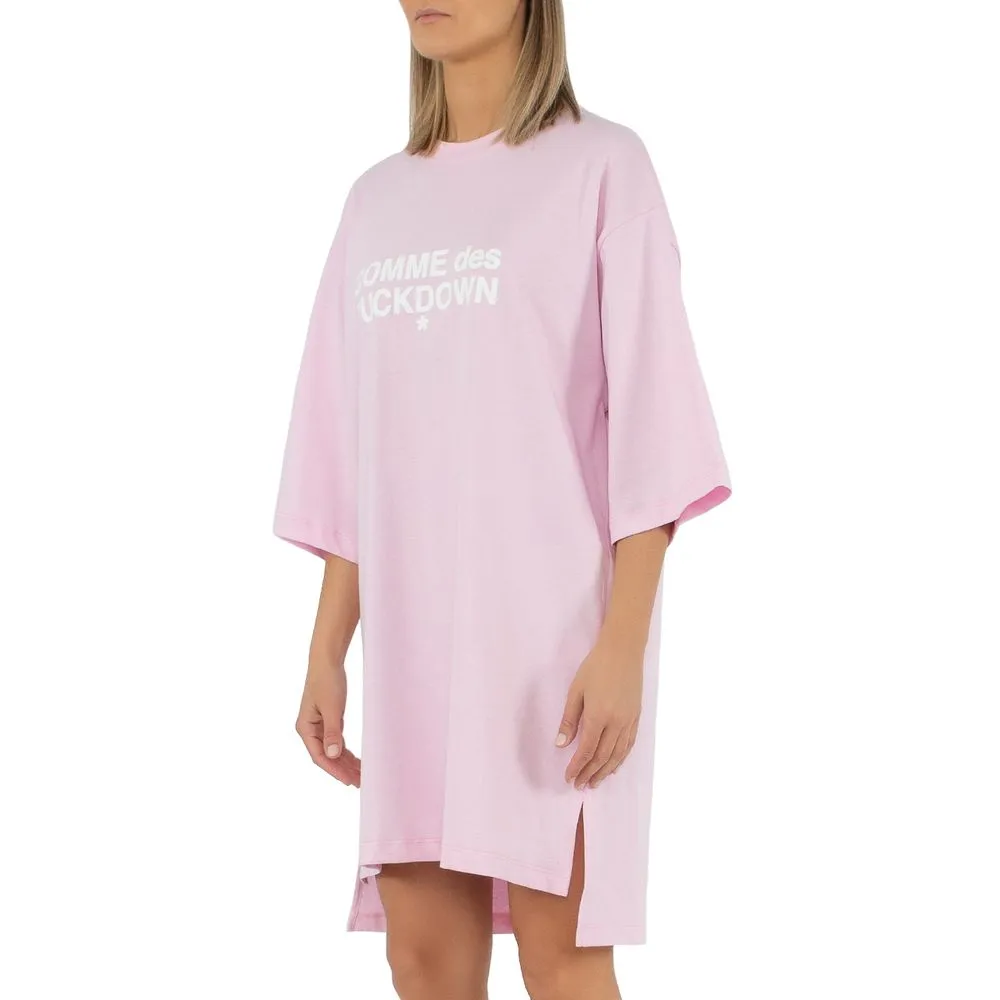 Comme Des Fuckdown Women's Pink Cotton Dress