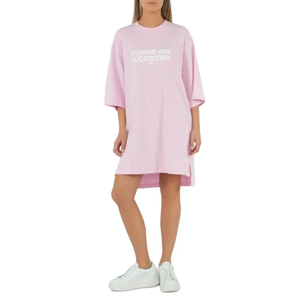 Comme Des Fuckdown Women's Pink Cotton Dress