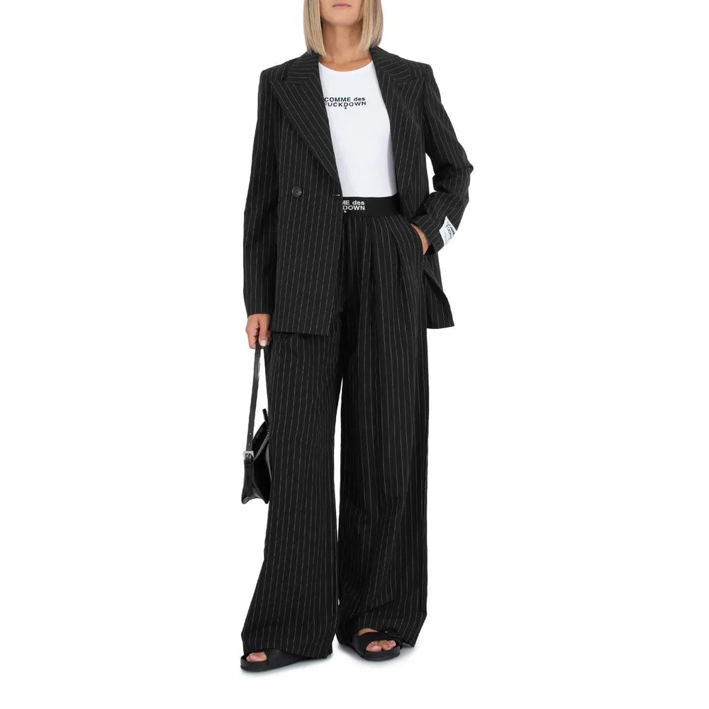 Comme Des Fuckdown Women's Black Polyester Jeans & Pant