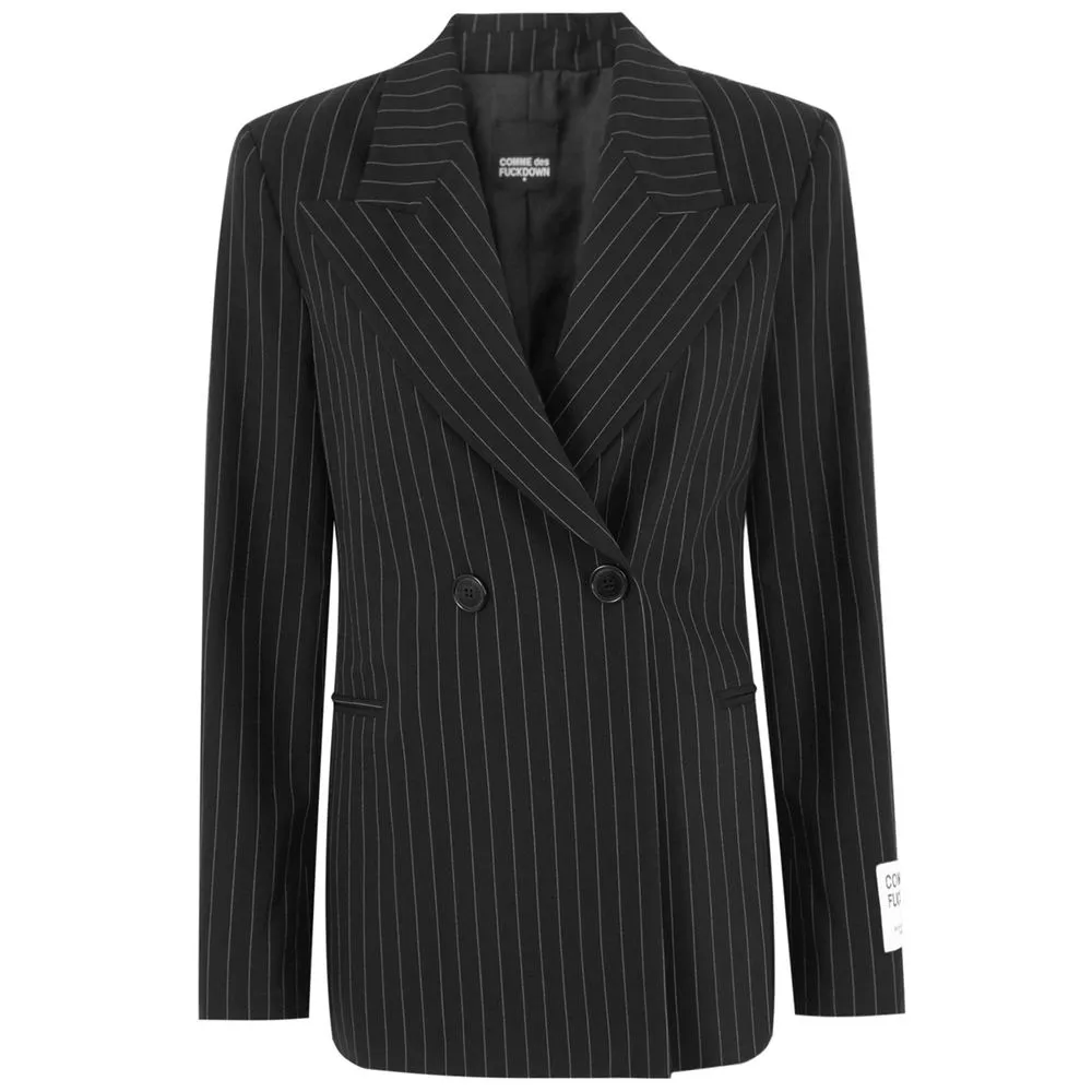 Comme Des Fuckdown Women's Black Polyester Suits & Blazer