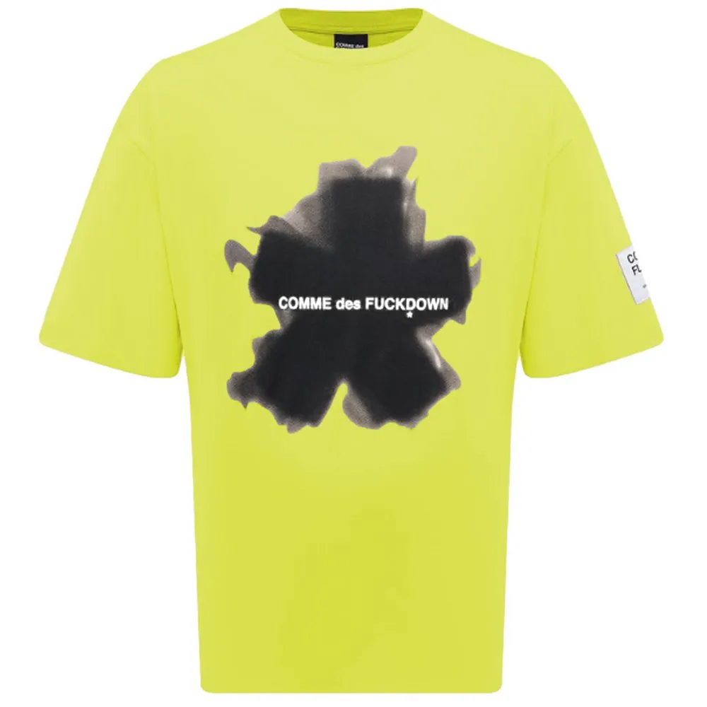 Comme Des Fuckdown Men's Yellow Cotton T-Shirt