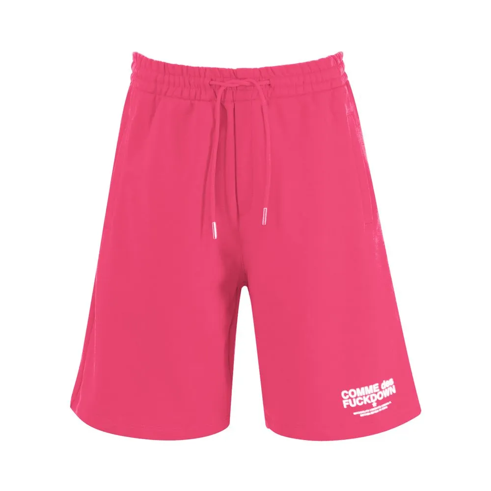 Comme Des Fuckdown Men's Pink Cotton Short