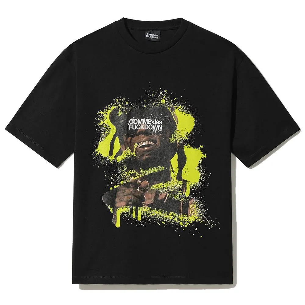 Comme Des Fuckdown Men's Black Cotton T-Shirt