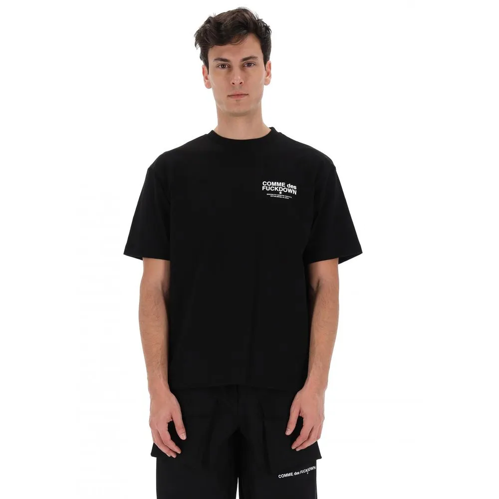 Comme Des Fuckdown Men's Black Cotton T-Shirt